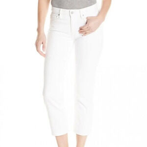 calvin klein jeans white skinny crop
